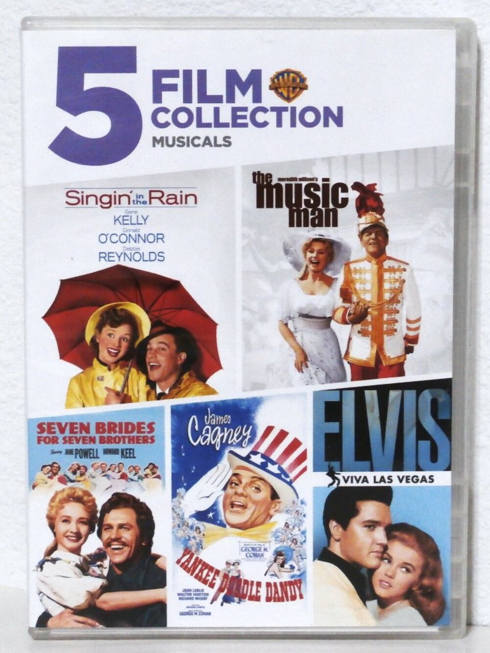 5 FILM COLLECTION MUSICALS DVD Singin' in the Rain, The Music Man, Seven Brides